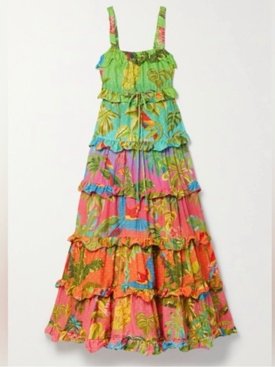 FARM Rio Dresses & Skirts - Farm Rio Ombré Forest Maxi Dress tropical size XL